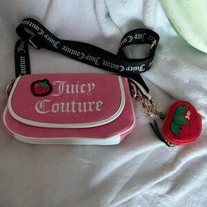 Juicy Couture Pink and Black Crossbody Bag